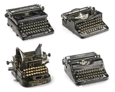 4 Schreibmaschinen: - Psací a počítací stroje