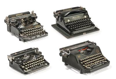 4 Schreibmaschinen: - Macchine da scrivere e calcolatrici meccaniche