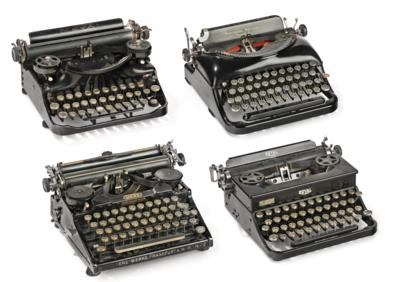 4 Schreibmaschinen: - Macchine da scrivere e calcolatrici meccaniche
