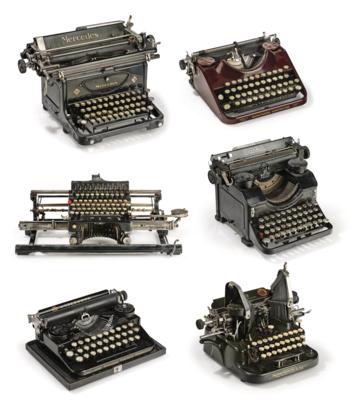 6 Schreibmaschinen: - Psací a počítací stroje