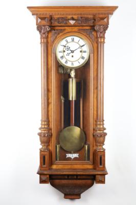 Altdeutsche Wandpendeluhr, "Gustav Becker", - Clocks, Science, Curiosities