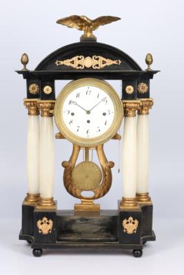 Biedermeier Portaluhr, - Clocks, Science, Curiosities