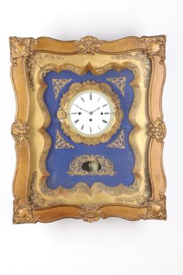 Biedermeier Rahmenuhr, - Uhren, Technik, Kuriositäten & Fotografica