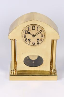 Jugendstil Messing Tischuhr, - Clocks, Science, Curiosities