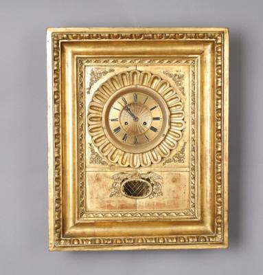 Kleine Biedermeier Rahmenuhr, - Clocks, Science, Curiosities