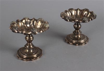Paar Silber Gewürzschälchen von 1837, - Tischlein deck dich!