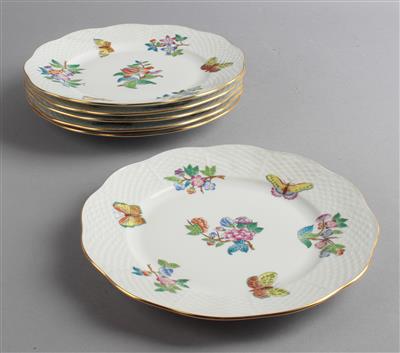 6 Vorspeiseteller Dm. 21 cm, - Decorative Porcelain and Silverware