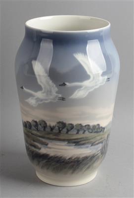 Vase, - Decorative Porcelain and Silverware