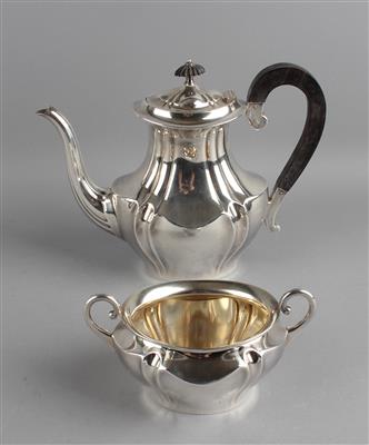 WMF - Kaffeekanne und Zuckerschale, - Antiquariato