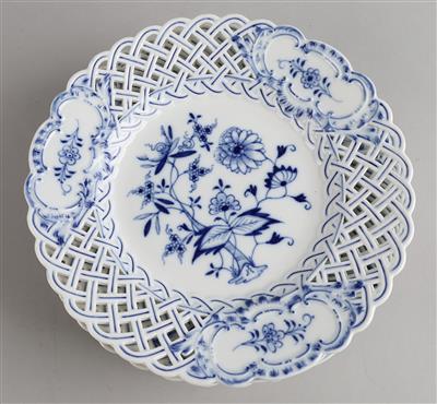 Meissen - 7 Gitterteller Dm. 23,5-24 cm, - Decorative Porcelain and Silverware