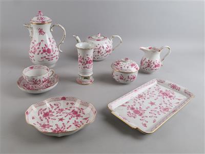 Meissen Tee- und Kaffeeserviceteile; - Decorative Porcelain and Silverware