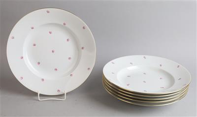 Augarten - 6 Suppenteller, - Decorative Porcelain and Silverware