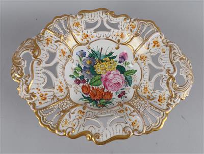 Fußschale, Lippert  &  Haas, Schlaggenwald 1844, - Decorative Porcelain and Silverware