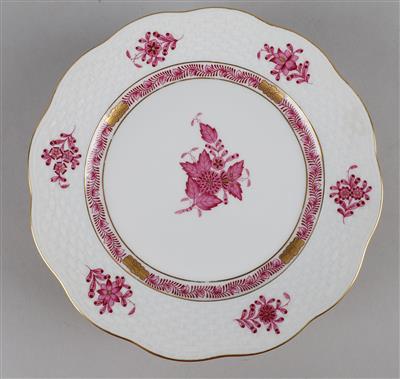 Herend - 6 Dessertteller, - Decorative Porcelain and Silverware