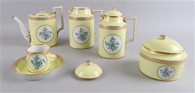 Kaffeeserviceteile, kaiserliche Manufaktur, Wien 1801, - Decorative Porcelain and Silverware