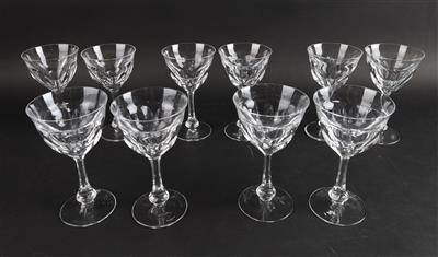 Moser Lady Hamilton - 10 Weingläser, - Decorative Porcelain and Silverware