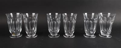 Moser Lady Hamilton - 6 Wassergläser, - Decorative Porcelain and Silverware