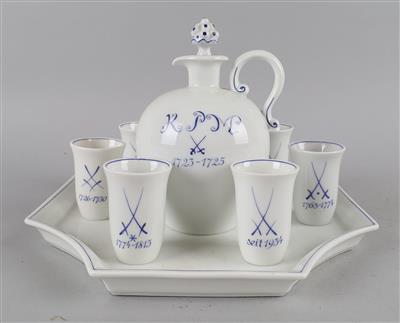 Schnaps-Set, Meißen, - Decorative Porcelain and Silverware