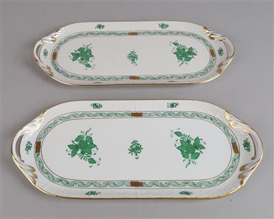 2 Sandwichplatten, Herend, - Decorative Porcelain and Silverware