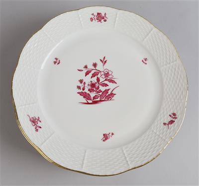 Herend - 6 Speiseteller, - Decorative Porcelain and Silverware