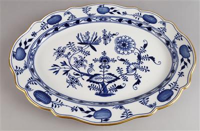 Meissen - Ovale Zwiebelmuster Platte, um 1850-88, - Antiquariato