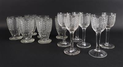 Brillantiertes Glas-Service, farblos, Wien - Antiquariato