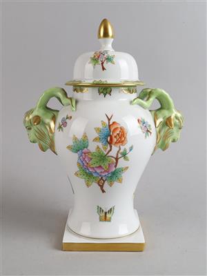 Herend Deckelvase, - Antiquariato