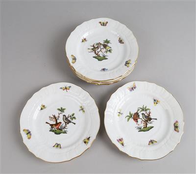 Herend - 6 kleine Dessertteller Dm. 16 cm, - Decorative Porcelain & Silverware