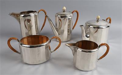 Kaffee- und Teegarnitur, - Decorative Porcelain & Silverware