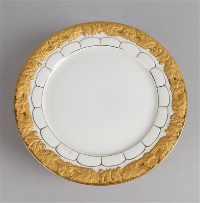 Meissen - 6 Dessertteller, - Decorative Porcelain & Silverware