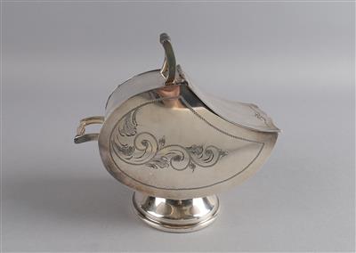 Englscher Teebehälter, - Decorative Porcelain and Silverware