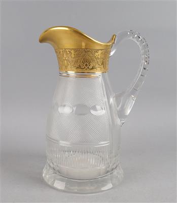 Splendid Wasserkrug, Fa. Moser, Karlsbad um 1920-38, - Decorative Porcelain and Silverware