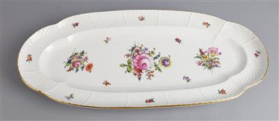 Fischplatte, Herend, Bouquet de Herend um 1970, - Porcellana decorativa e argenteria