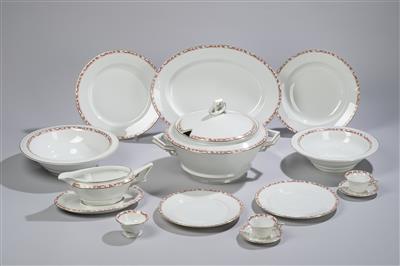 Rosenthal TIRANA Speiseservice und Moccatassen mit Untertassen, - Decorative Porcelain and Silverware