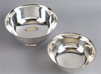 Reed  &  Barton - zwei Schalen, - Dekorativní porcelán a stříbro