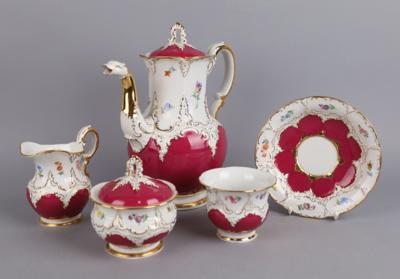 Meissen Kaffeeservice: - Decorative Porcelain & Silverware