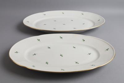 2 ovale Fleischplatten, Wiener Porzellanmanufaktur Augarten, - Antiquariato