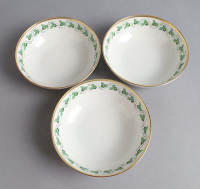 3 kleine Salatschalen Dm. 15 cm, Wiener Porzellanmanufaktur Augarten, - Decorative Porcelain & Silverware