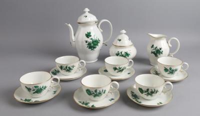Moccaservice, Wien, Augarten, Form 62, Dekor Maria Theresia, - Decorative Porcelain & Silverware