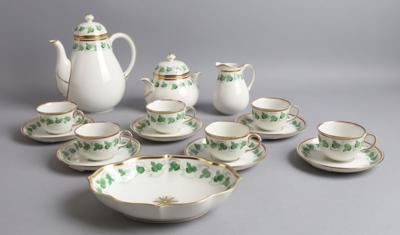 Mokkaservice, Wiener Porzellanmanufaktur Augarten, - Decorative Porcelain & Silverware