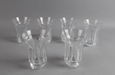6 Wassergläser, Moser, Trinkglas-Garnitur "Papst", - Decorative Porcelain & Silverware