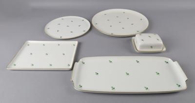Augarten - 1 Gugelhupf-, 1 Torten-, 1 Sandwichplatte, - Decorative Porcelain & Silverware
