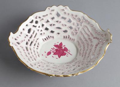 Ovale Korbschale, Herend, - Decorative Porcelain & Silverware