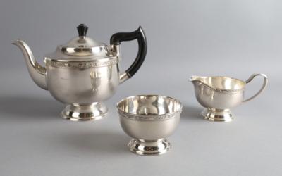 Sheffielder Teegarnitur, - Decorative Porcelain & Silverware