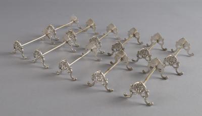 11 Messerbänke, - Decorative Porcelain & Silverware