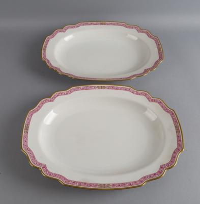 Augarten - 2 ovale Platten, - Decorative Porcelain & Silverware