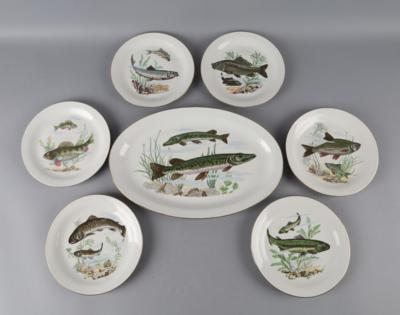 Fischserviceteile: - Decorative Porcelain & Silverware