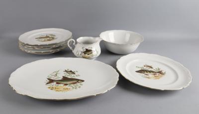 Fischserviceteile: - Decorative Porcelain & Silverware