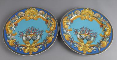 Rosenthal Versace Les Tresors de la Mer-2 Platzteller, - Decorative Porcelain & Silverware