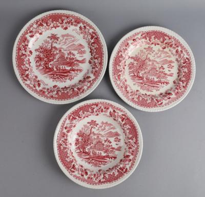 Speiseservice-Teile "Seaforth" WOOD'S BURSLEM ENGLAND, - Decorative Porcelain & Silverware